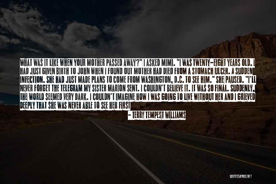 I Want To Go Far Away From This World Quotes By Terry Tempest Williams