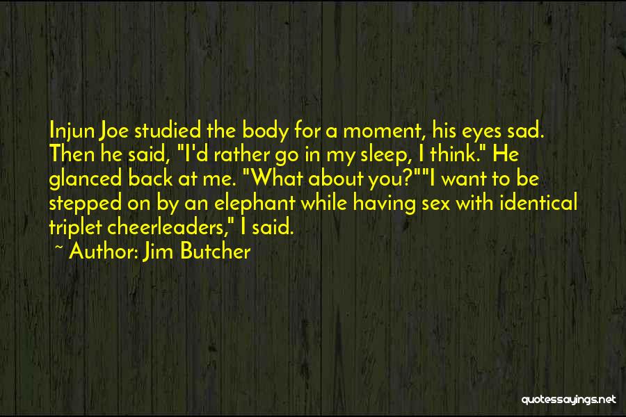 I Want To Go To Sleep Quotes By Jim Butcher