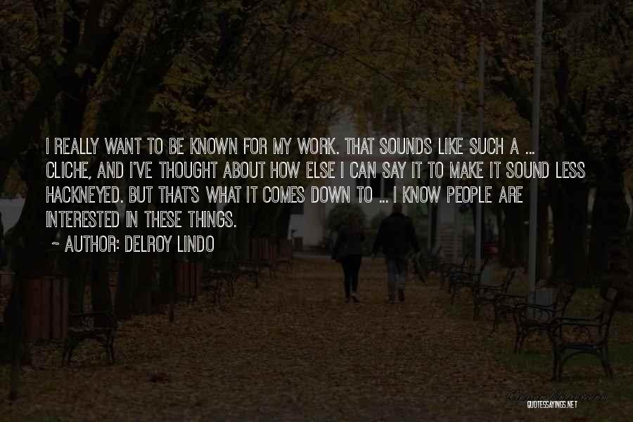 I Want To Make Things Work Quotes By Delroy Lindo