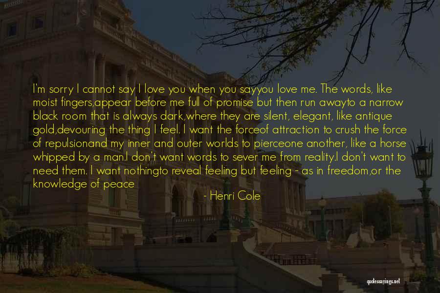 I Want To Run To You Quotes By Henri Cole I Want To Run To You Quotes By Henri Cole