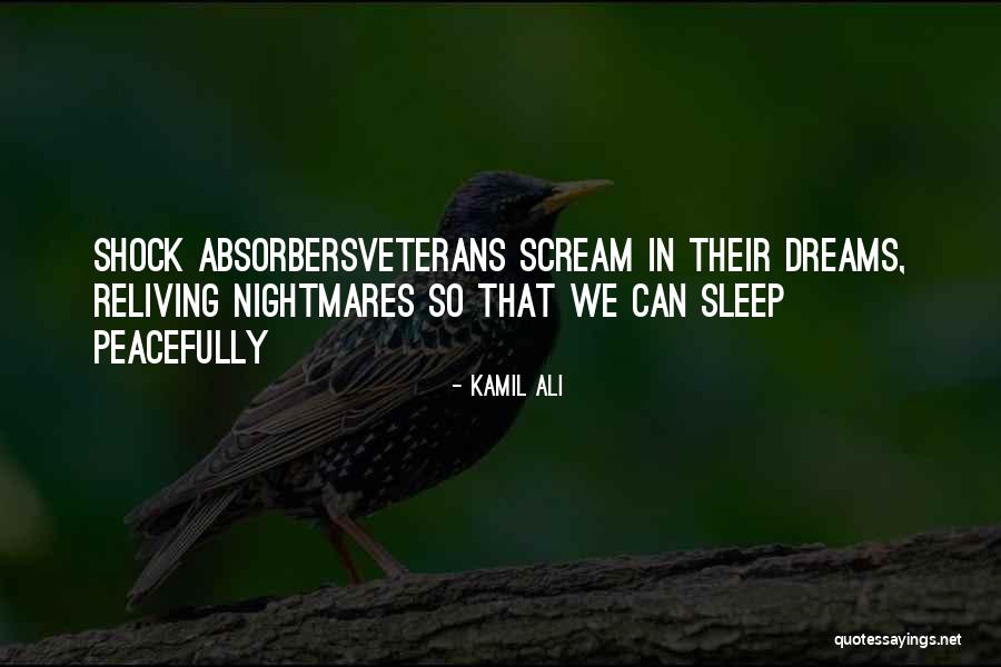 I Want To Sleep Peacefully Quotes By Kamil Ali