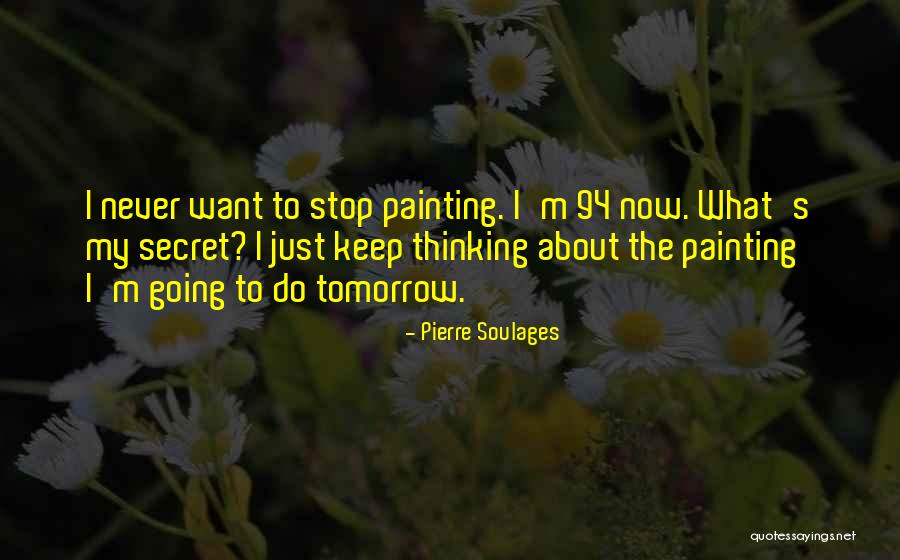 I Want To Stop Quotes By Pierre Soulages