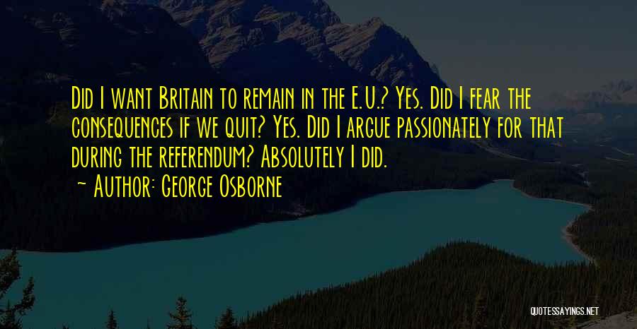 I Want U Quotes By George Osborne