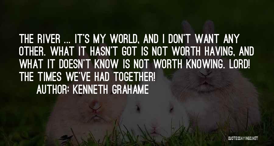 I Want What We Had Quotes By Kenneth Grahame