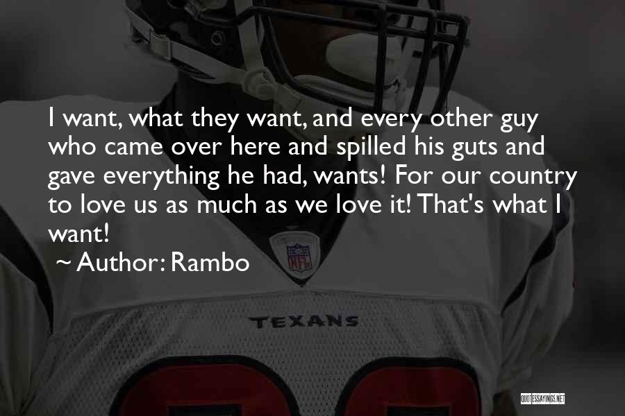I Want What We Had Quotes By Rambo