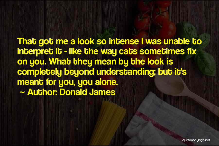 I Was Alone Quotes By Donald James