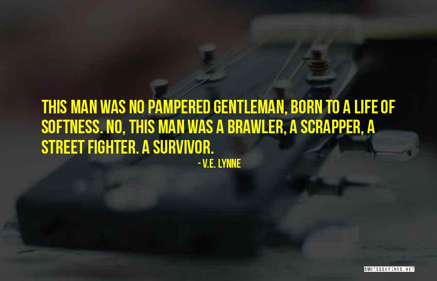 I Was Born A Fighter Quotes By V.E. Lynne