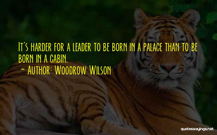 I Was Born A Leader Quotes By Woodrow Wilson