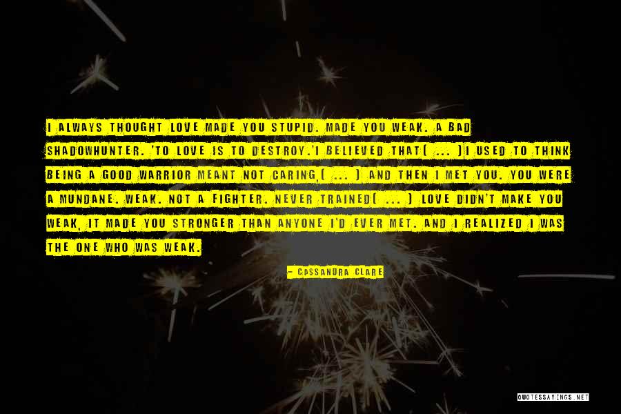 I Was Stupid To Think Quotes By Cassandra Clare I Was Stupid To Think Quotes By Cassandra Clare