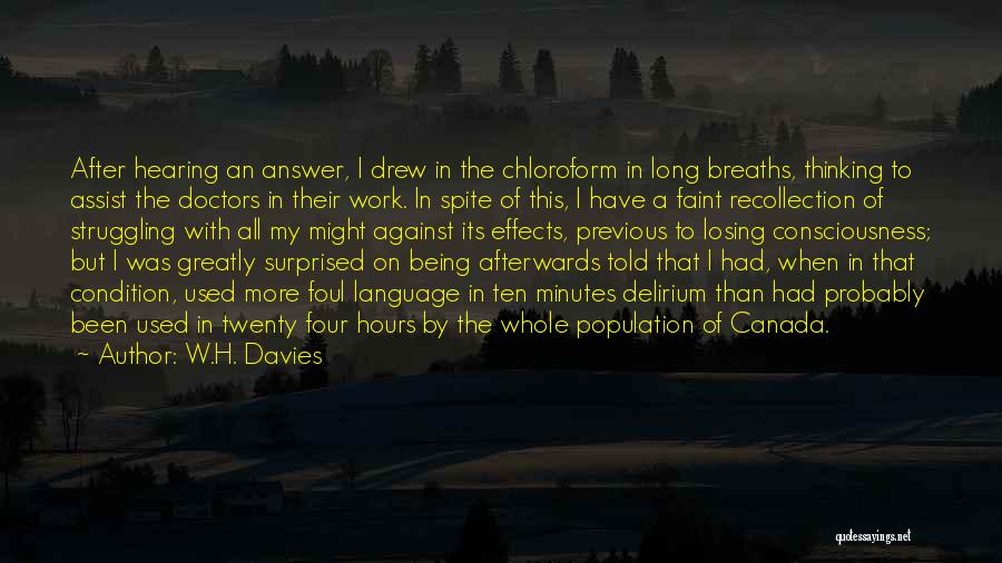 I Was Surprised Quotes By W.H. Davies