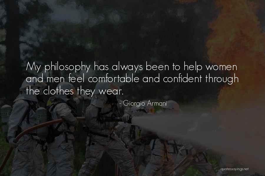 I Wear Confidence Quotes By Giorgio Armani I Wear Confidence Quotes By Giorgio Armani