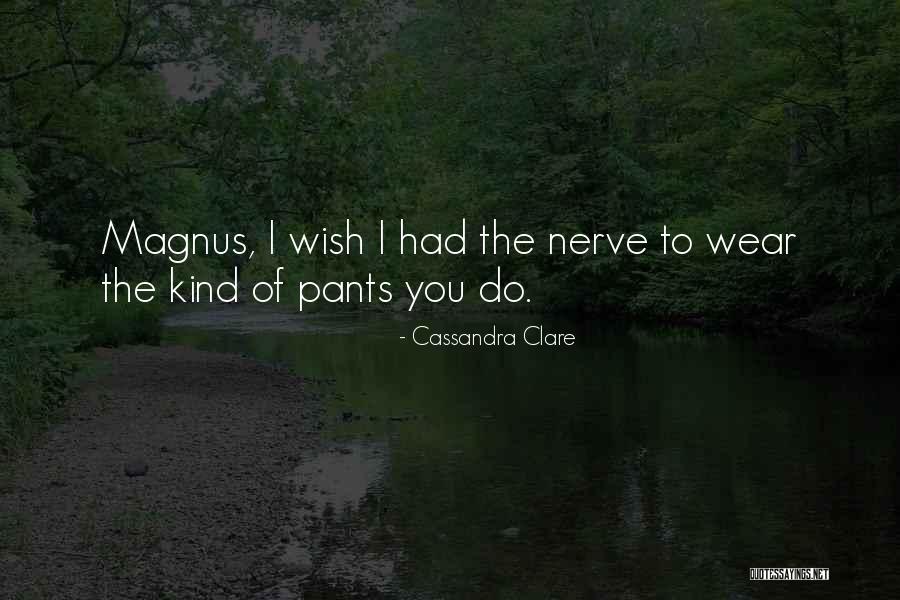 I Wear The Pants Quotes By Cassandra Clare