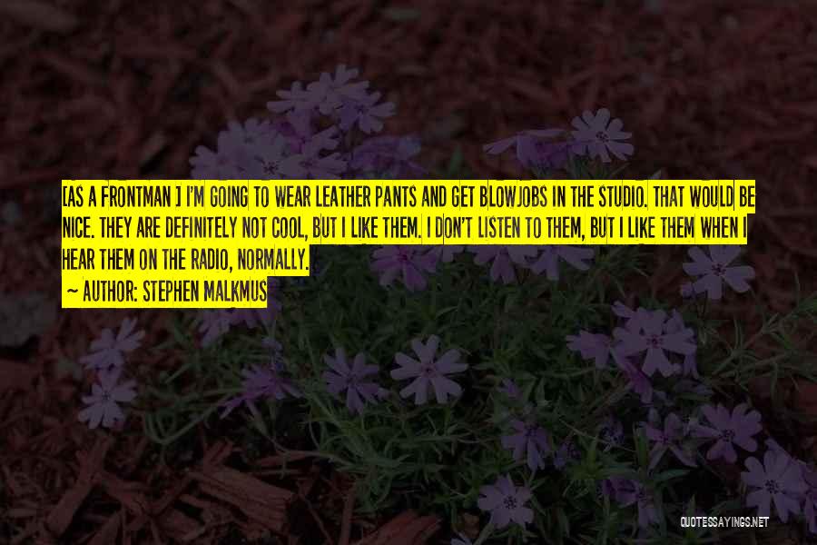 I Wear The Pants Quotes By Stephen Malkmus I Wear The Pants Quotes By Stephen Malkmus