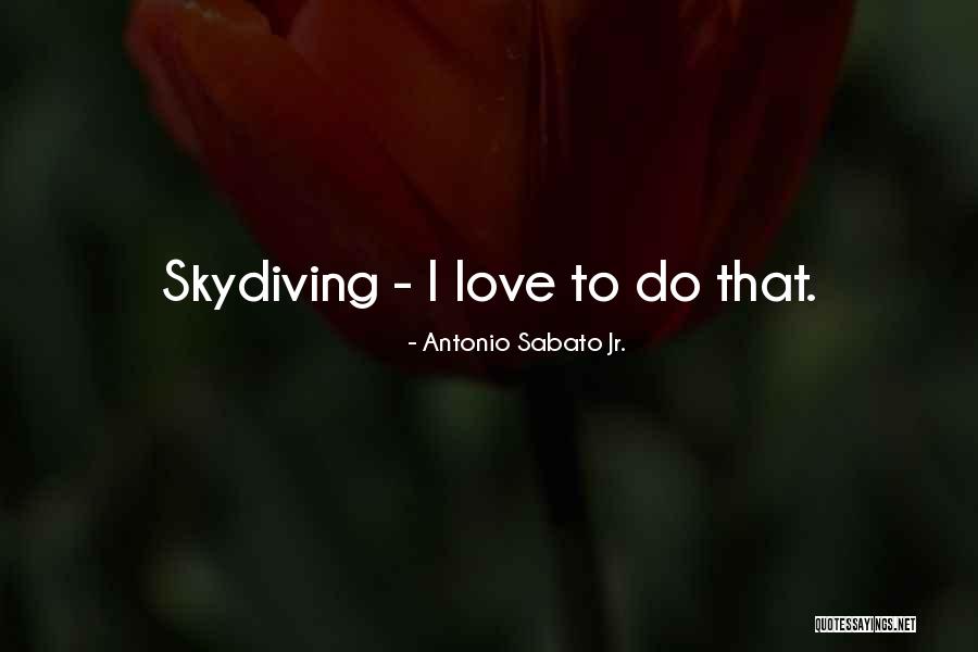 I Went Skydiving Quotes By Antonio Sabato Jr. I Went Skydiving Quotes By Antonio Sabato Jr.