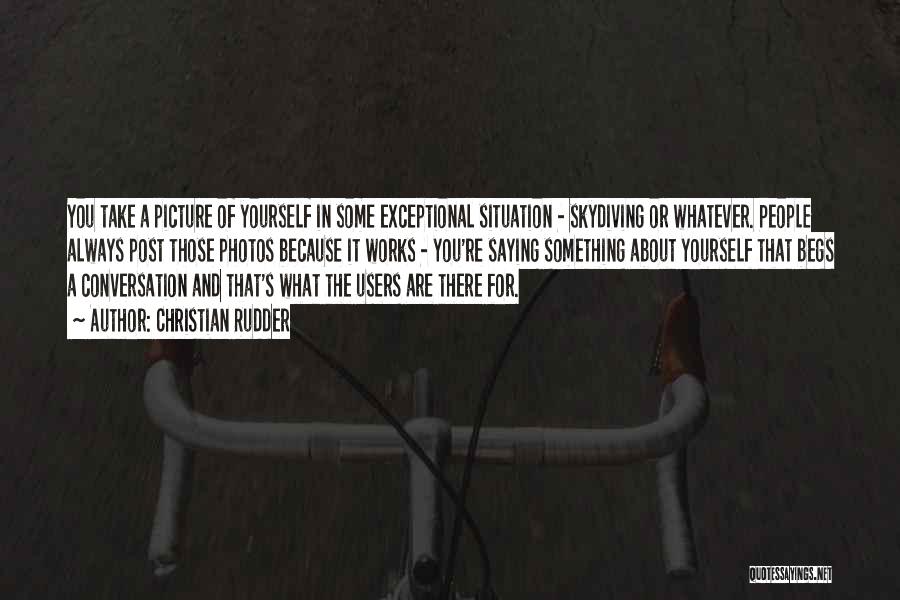 I Went Skydiving Quotes By Christian Rudder I Went Skydiving Quotes By Christian Rudder