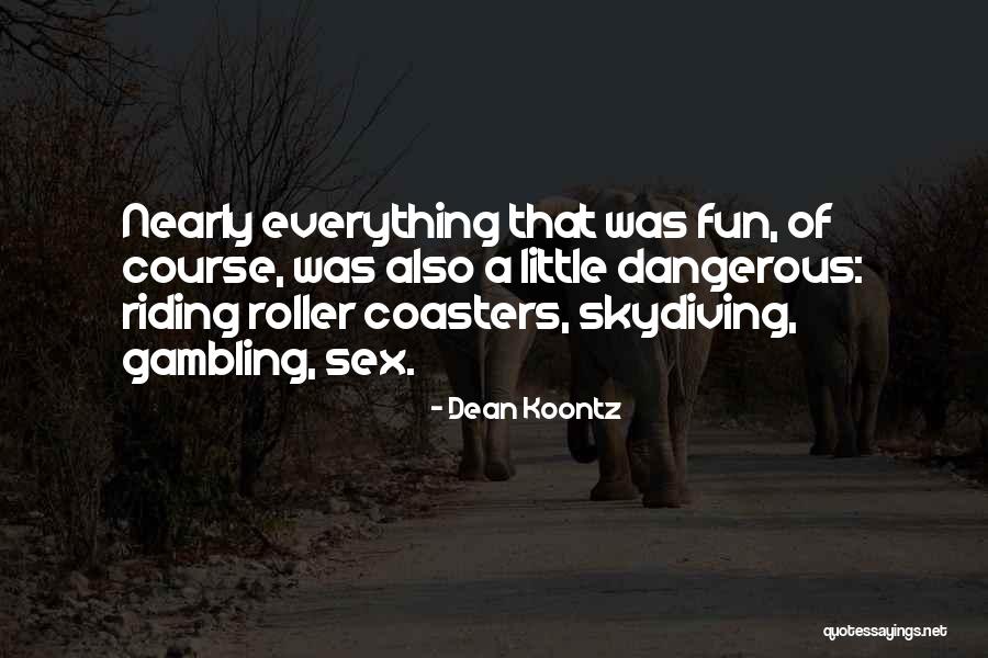 I Went Skydiving Quotes By Dean Koontz