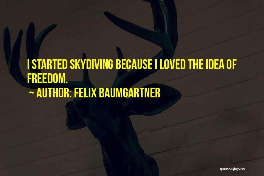 I Went Skydiving Quotes By Felix Baumgartner