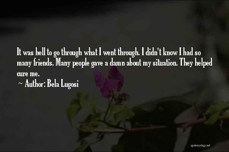 I Went Through Hell Quotes By Bela Lugosi