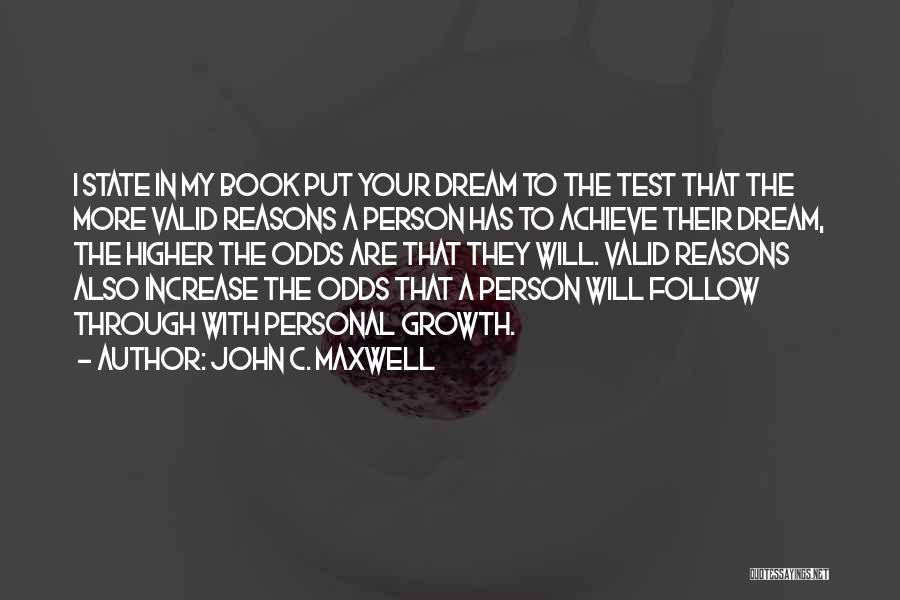 I Will Achieve My Dream Quotes By John C. Maxwell