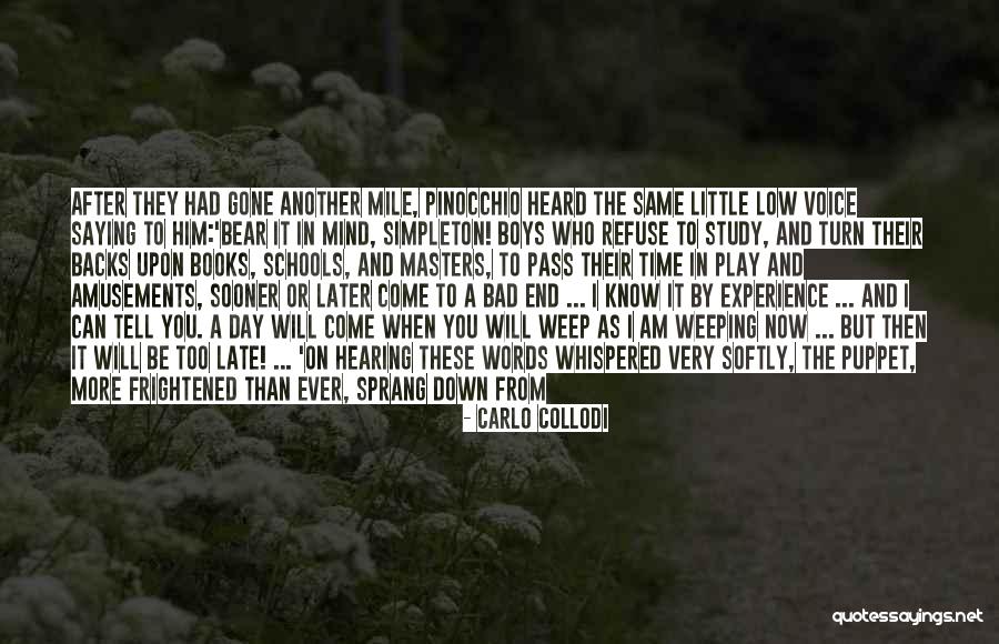 I Will Back Quotes By Carlo Collodi I Will Back Quotes By Carlo Collodi