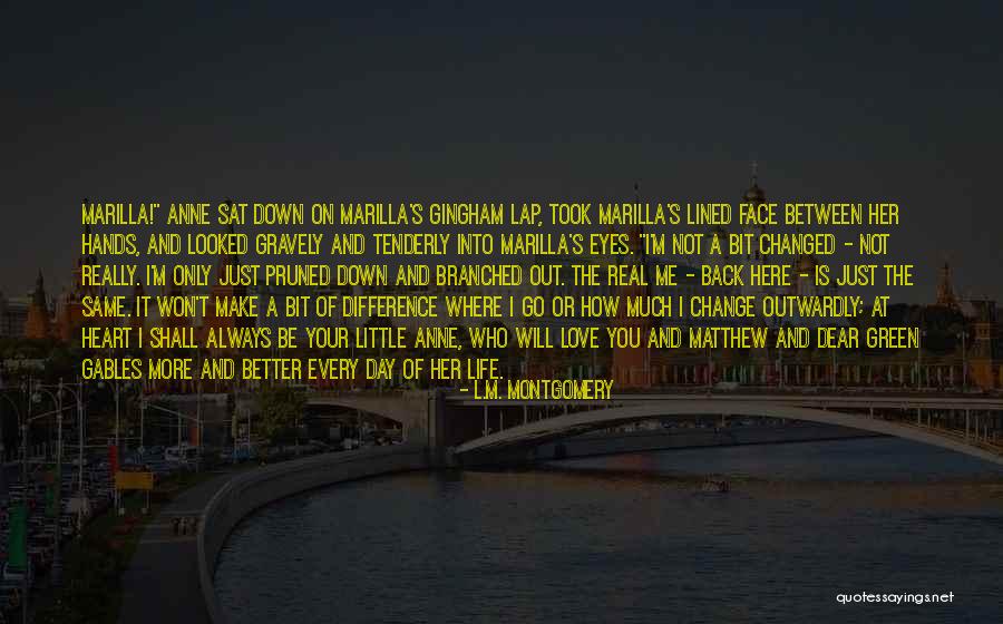 I Will Back Quotes By L.M. Montgomery I Will Back Quotes By L.M. Montgomery