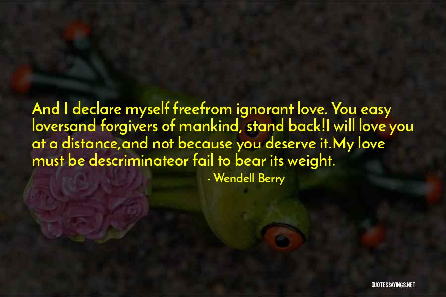 I Will Back Quotes By Wendell Berry I Will Back Quotes By Wendell Berry