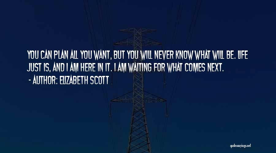 I Will Be Here Waiting For You Quotes By Elizabeth Scott