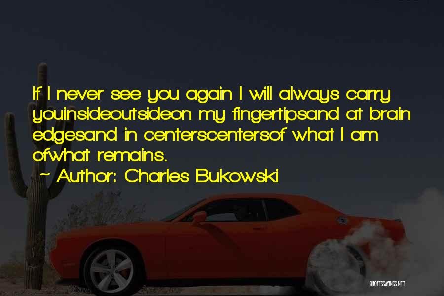 I Will Carry On Quotes By Charles Bukowski