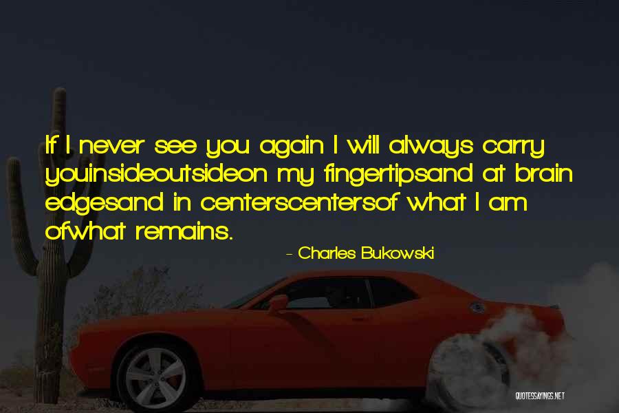 I Will Carry On Quotes By Charles Bukowski