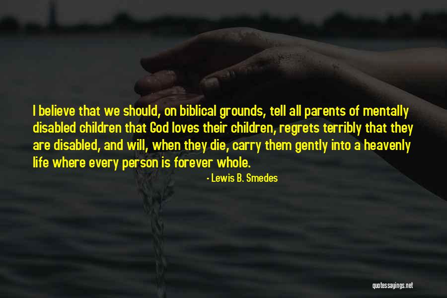 I Will Carry On Quotes By Lewis B. Smedes