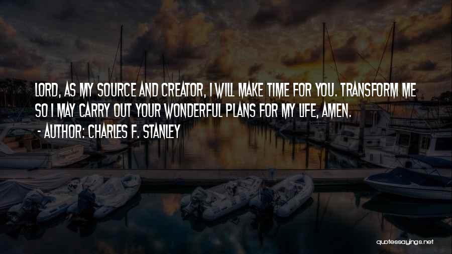 I Will Carry You Quotes By Charles F. Stanley