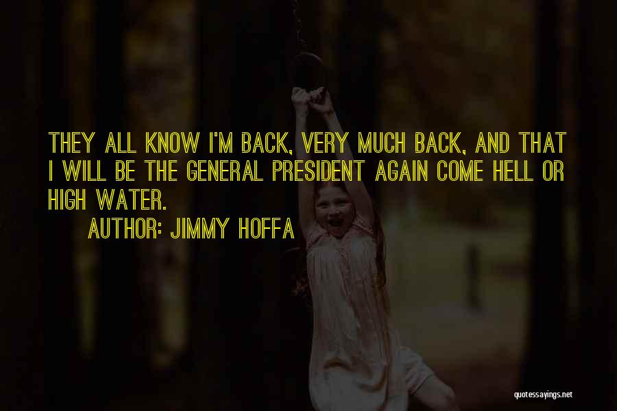 I Will Come Back Again Quotes By Jimmy Hoffa