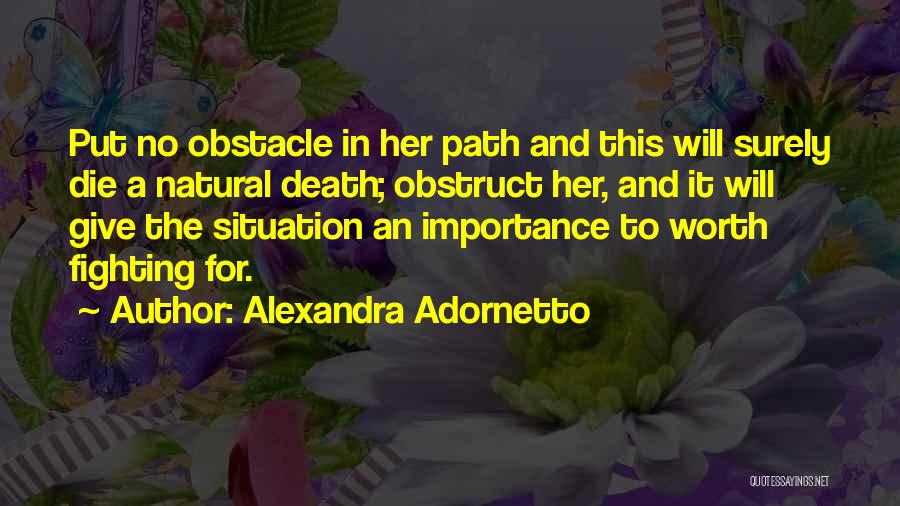 I Will Die Fighting Quotes By Alexandra Adornetto