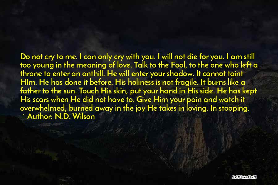 I Will Die For Your Love Quotes By N.D. Wilson