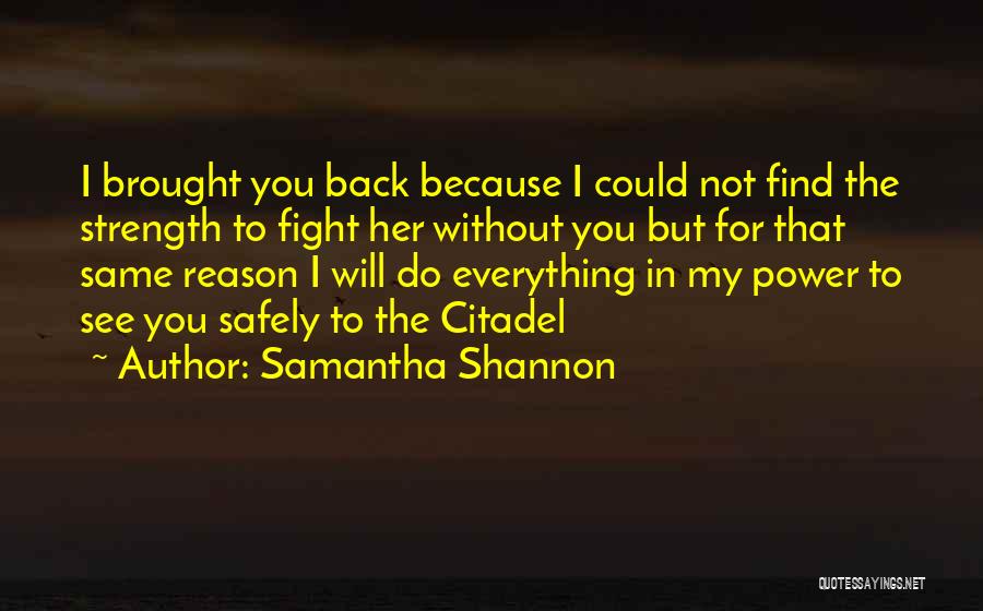 I Will Fight Back Quotes By Samantha Shannon