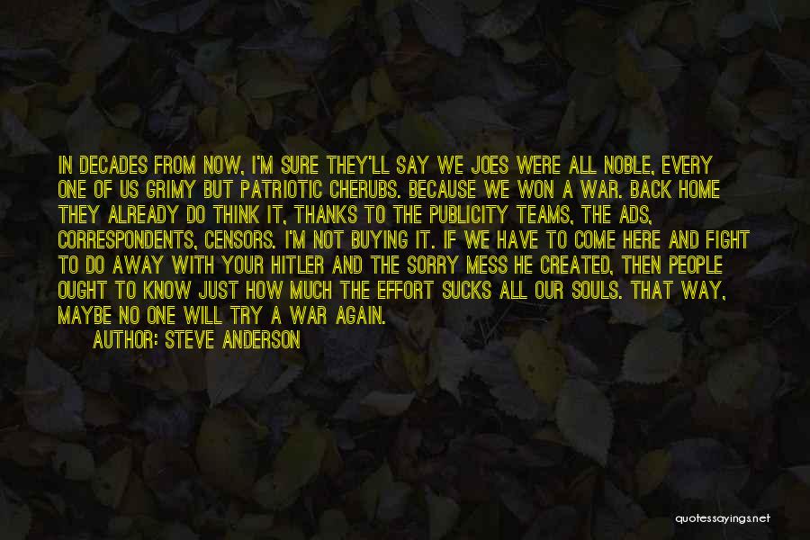I Will Fight Back Quotes By Steve Anderson