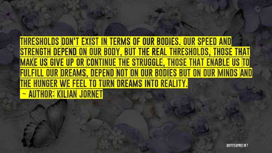 I Will Fulfill My Dreams Quotes By Kilian Jornet