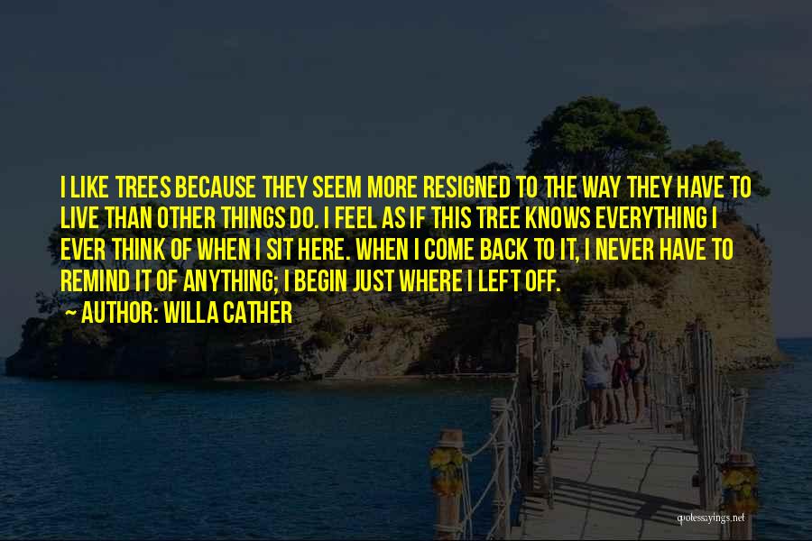 I Will Go And Never Come Back Quotes By Willa Cather