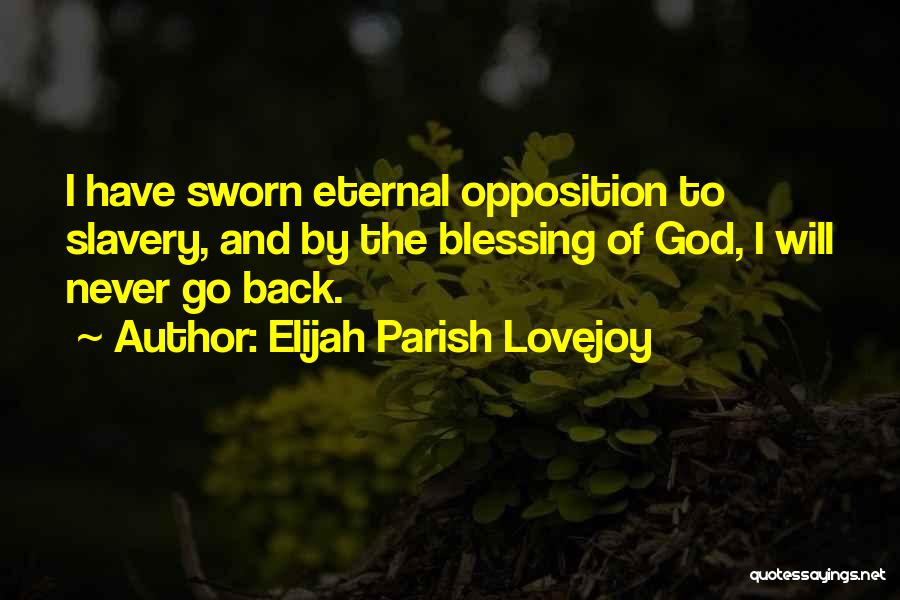 I Will Go Quotes By Elijah Parish Lovejoy