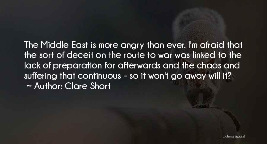 I Will Go To War Quotes By Clare Short