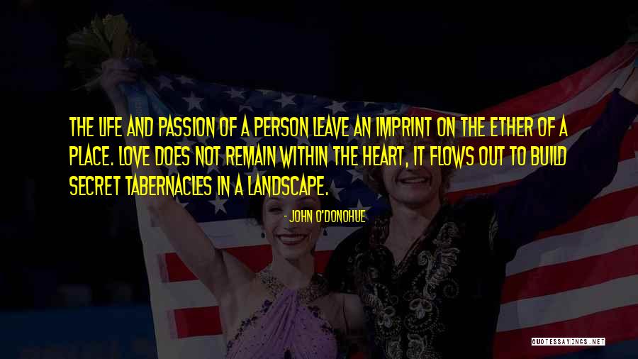 I Will Leave An Imprint Quotes By John O'Donohue I Will Leave An Imprint Quotes By John O'Donohue