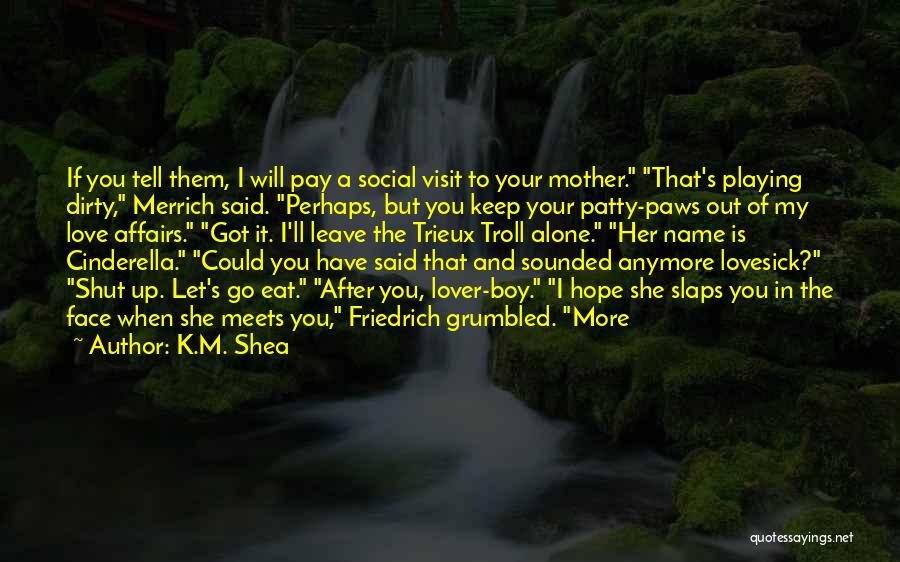 I Will Leave You Alone Quotes By K.M. Shea