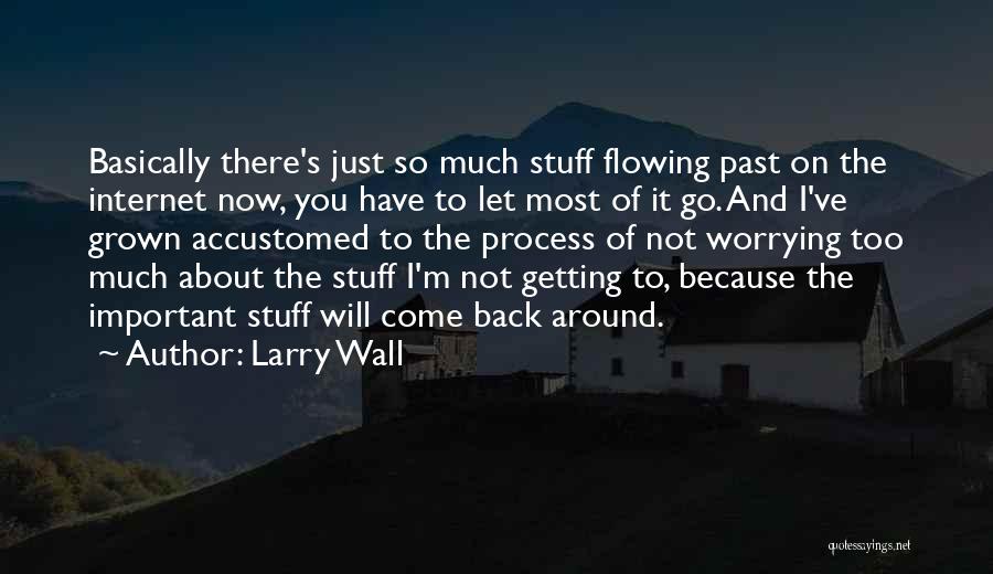 I Will Let You Go Quotes By Larry Wall