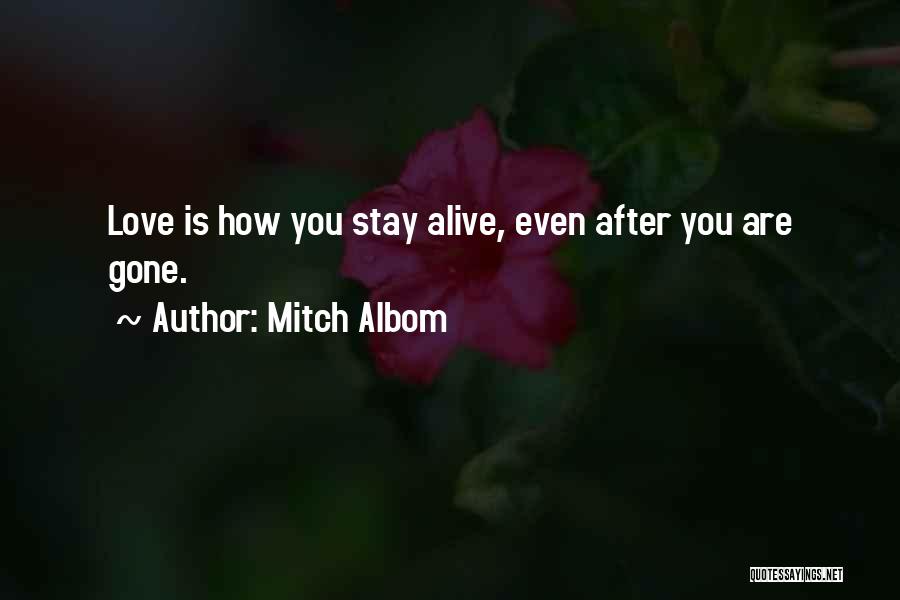 I Will Love You Even After Death Quotes By Mitch Albom