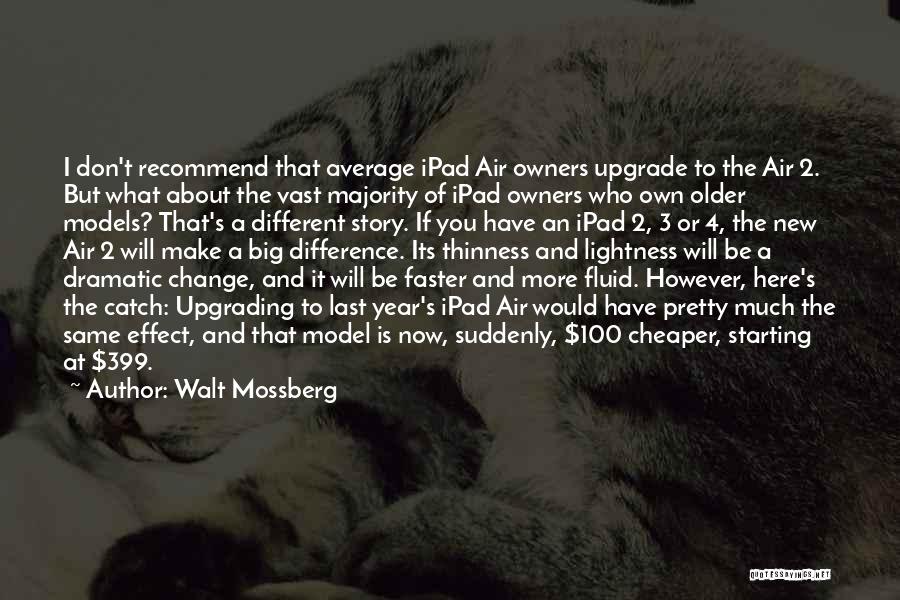 I Will Make A Change Quotes By Walt Mossberg