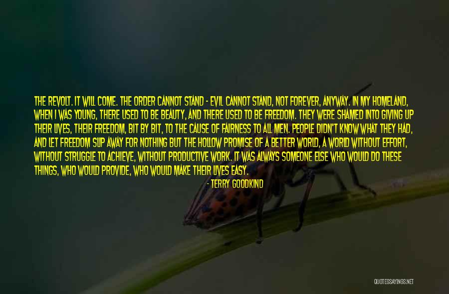 I Will Make Things Better Quotes By Terry Goodkind I Will Make Things Better Quotes By Terry Goodkind