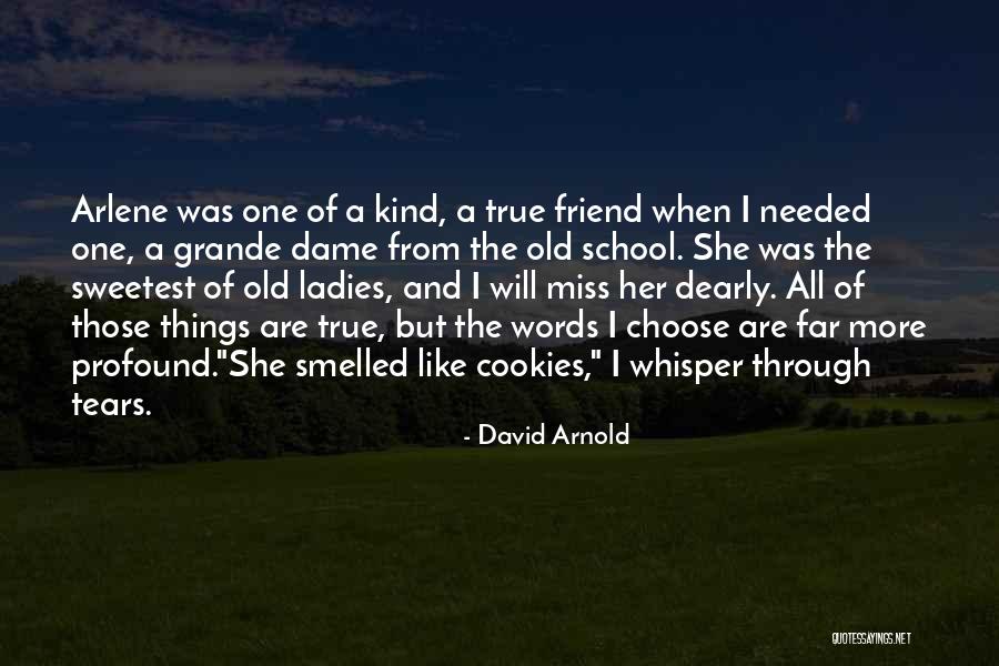 I Will Miss You Best Friend Quotes By David Arnold