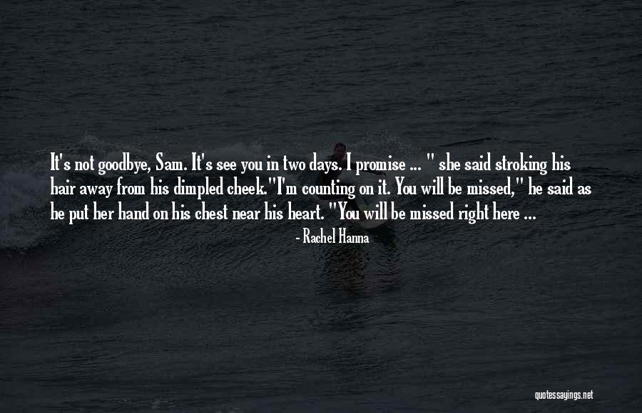 I Will Missed You Quotes By Rachel Hanna