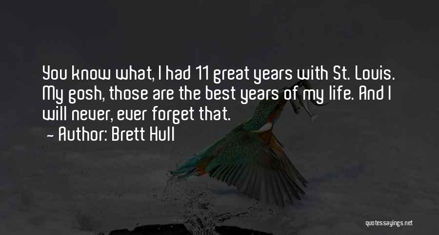 I Will Never Ever Forget You Quotes By Brett Hull