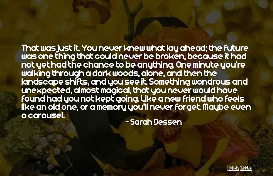 I Will Never Forget You Friend Quotes By Sarah Dessen